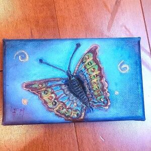 Original Oil Painting--Butterfly